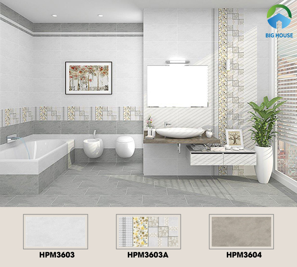 Nếu bạn yêu thích một không gian phòng tắm nhưng vẫn có nét độc đáo riêng biệt thì bộ gạch của Viglacera là một lựa chọn hoàn toàn phù hợp 
