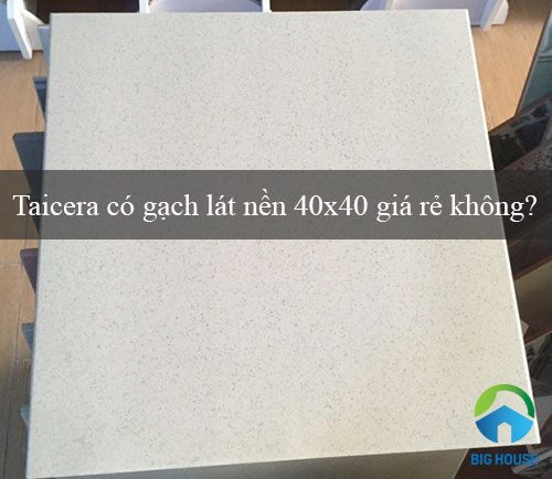 Taicera có gạch lát nền 40×40 giá rẻ không? Giải đáp từ Chuyên gia