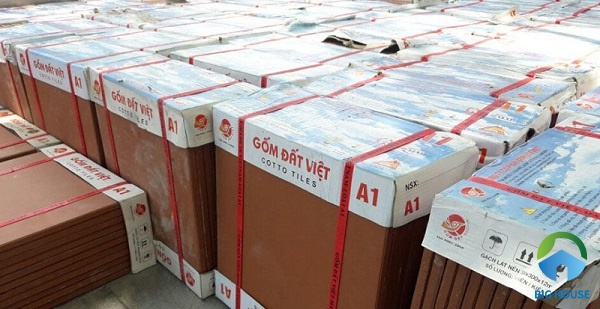 Gạch có màu sắc đa dạng, nhiều kích thước gạch tàu đất việt 1